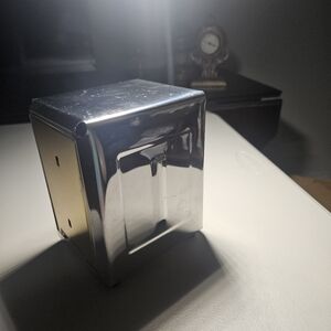 Napkin dispenser, vintage, chrome